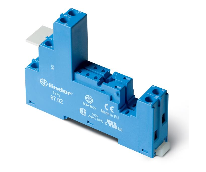 Screw terminal socket (plate clamps) for use with 46,52 relays 97.02.SMA - FINDER
